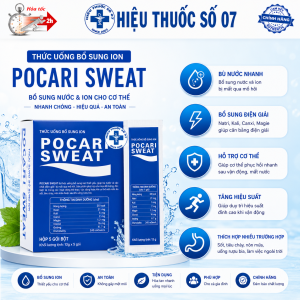 Pocari Sweat Dạng Bột Bổ Sung Ion Thiết Yếu Bù Nước Nhanh Hộp 5 Gói