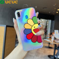 UCUC Phone Case For Samsung Galaxy A23 A22 5G4G A21S A20S A20 SamsungA21S SamsungA22 Case Flower Sunflower Transparent Ultra-slim TPU Soft Edge Shockproof Built-in Laser Card Casing. 