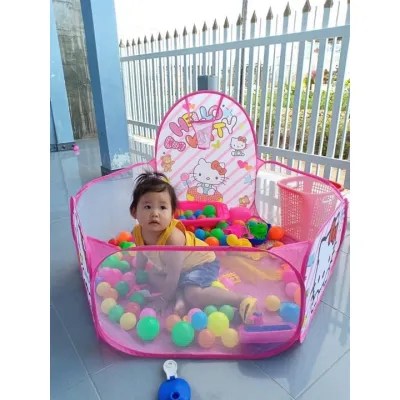 Lều bóng - quây bóng tặng kèm 50 bóng nhựa - Thingkids