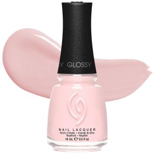 China Glaze CG Nail Lacquer Black Diamond – Glitter Black Quick Dry Chip Resistant Shimmer Glossy Finish for DIY Mani 0.5 fl oz