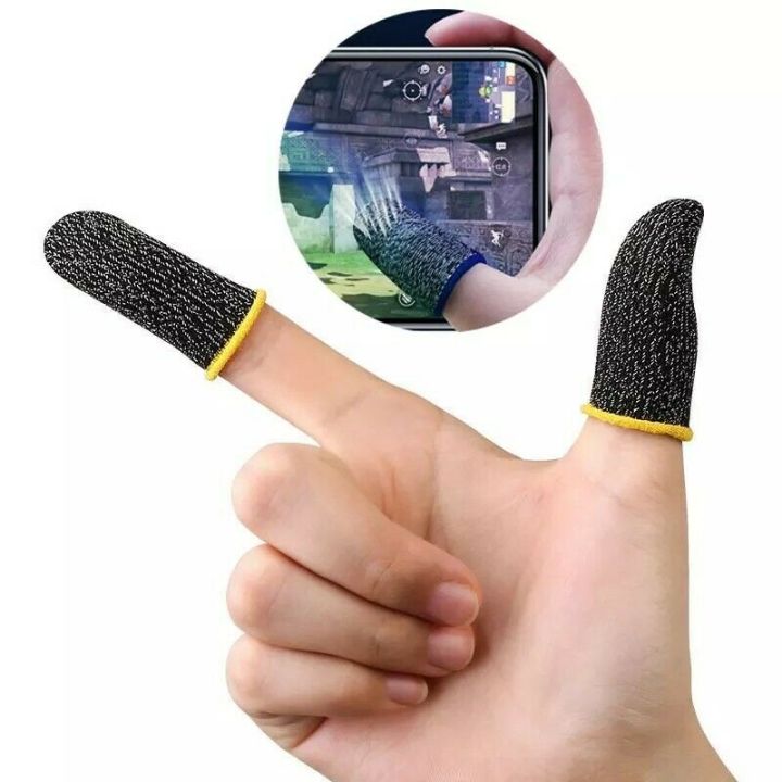 2Pcs Breathable Game Handle Finger Cots Anti-sweat Game Finger