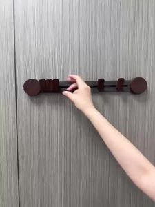 SG Stock Bathroom coat hook Kitchen towel hook Clothes hook behind wall door Wood suction cup hook Movable rack