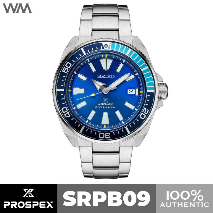 Seiko Prospex Limited Edition Blue Lagoon Samurai Stainless Steel Automatic Watch SRPB09 SRPB09K1 Lazada PH