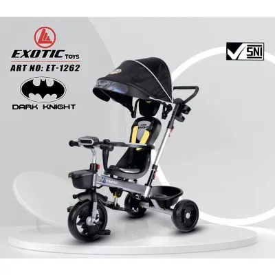 Sepeda roda 3 tiga anak Exotic ET 1262 Batman ET 1267 ET 1268 1269 tricycle stroller dorong