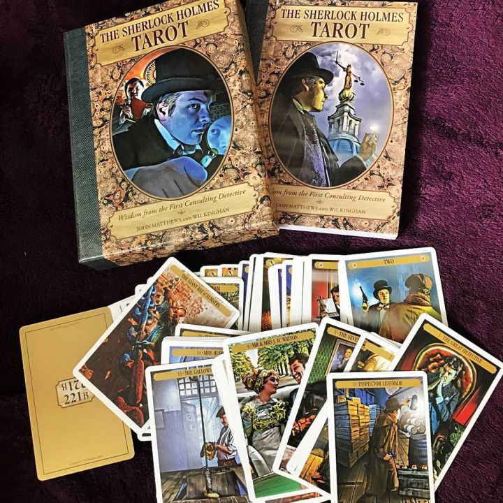 THE SHERLOCK HOLMES TAROT Divination Deck With Guidebook Non