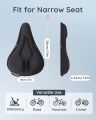 Bike Seat Cushion, Comfort Bike Seat Cover for Men Women, Exercise Bicycle Seat Cushion Padded Cover Compatible with Peloton, Mountain Stationary Bikes, Ou. 