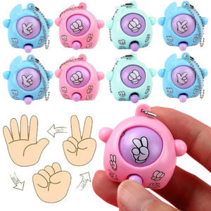 50/30Pcs Mini Finger-guessing Game Keychain / Rock Paper Scissors Toy / Bag Pendant / Fun Guessing Keychain Toys Kids Game Toy Keychain