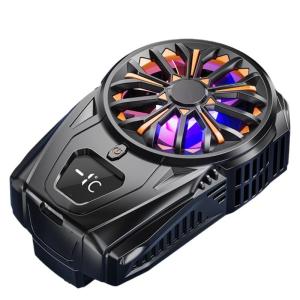 Portable Semiconductor Mobile Phone Coolers Back Clip Fast Cool Down With LED Display And Colorful Lights Fit for Gaming