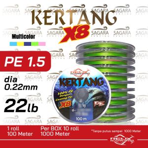 Senar PE Kertang 100 Meter X8 Konekting PE Relix Nusantara