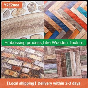 【Local shipping】 1Pc 1:12 Dollhouse Miniature Grain Floor Wallpaper Tiles Sticker Bathroom Living Room Decor Toy Doll House Accessories