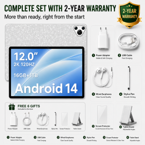 [COD] Samsung Galaxy Tab Pro 12" 5G Android Tablet 16GB+1TB 120Hz Dual SIM WiFi Gaming Study Office Original Ready Stock