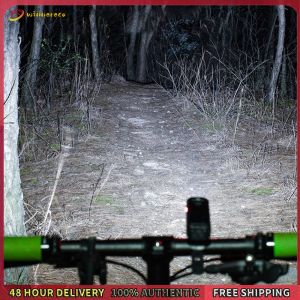 Winnereco Aluminum Alloy LED Lamp 10W 800LM 6 Modes Power Display Bike Front Lamp Cycling Equipment for Night Cycling Lighting