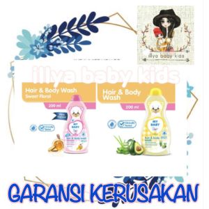 My Baby Hair and Body Wash 200ml // 100ml  Botol 2in1