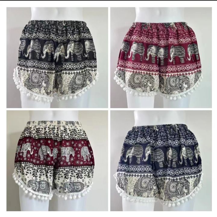 Thailand batik elephant shorts