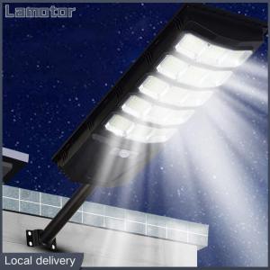 [Vktech] Parking Lot Flood Light IP65 Waterproof Dusk To Dawn Solar Flood Lights with Remote Control for Outside Garage Yard