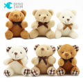 DENOSWIM 9Cm Mini Bear Plush Toy Soft Teddy Bear Stuffed Toy Cute Bear Animal Dolls Wedding Flower Decoration. 