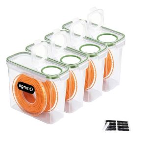 EODKUS 4Pcs Waterproof 3D Printing Filament Container Moisture Proof Dustproof 3D Printing Filament Storage Box Durable Sealed Filament Dry Box Universal