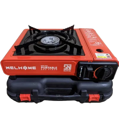 PAKET LENGKAP Kompor Gas Portable 2 in 1 + Ultra Gril Pan - Siap Pakai