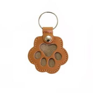 LABAICAI Cute Cat Claw Keychain Creative Kitty Dogs Paw Pendant Funny Keyring Pet Hair Storage Bag Backpack Decor