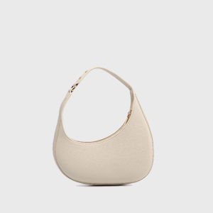 Irregular Crescent Bag for Women Niche Style Elegant Commuter Shoulder Bag Crossbody New Model Solid Color Zipper Versatile Bag