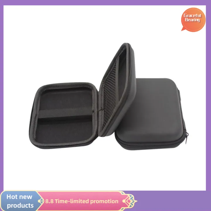 Pochette De Rangement EVA Pour Console R36S / R35S – Étui Rigide Anti-Chocs, Noir Et Rouge – Protection Portable Pour RG350 Et Rétro Gaming