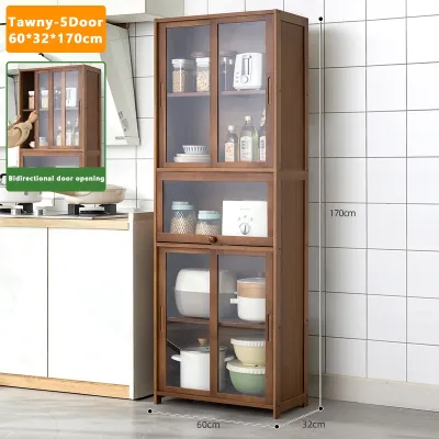 Sideboard 3/4/5Doors Kitchen Cabinet Dish cabinet With Cover Wooden Cabinet For Kitchen