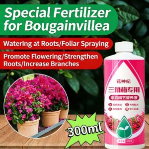 Bougainvillea Fertilizer 300ml Organic Liquid Flowering Fertilizer Fast Bloom Boost Nutrient Solution for Bougainvillea Plants