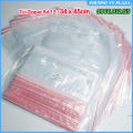 100 Túi Zip Trong Chỉ Đỏ Bấm Miệng - size 34 x 45 cm. 