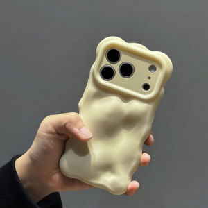 Luxury 3D Meteorite Matte TPU Phone Case For iPhone Air 16 15 Plus 14 13 17 Pro Max Solid Color Wave Bubble Shockproof Cover