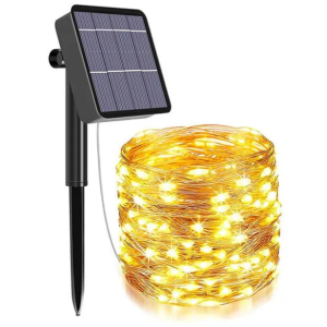 【2PCS】Christmas Solar Fairy Light 7m/12m/22m/32m 8modes Outdoor Solar String Lights Led Copper Wire Lights Xmas Lights Waterproof Garden Tree Decoration Outdoor Lighting For Home Garden Decoration Waterproof Party Fairy Lights Solar Lamp