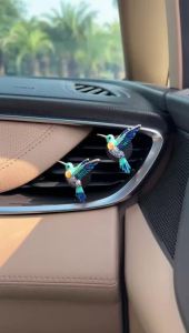 ORIESSE Cute Blue Car DecorHummingbird Car Air Freshener Vent Clips