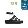 CROCS รองเท้าแตะผู้หญิง BROOKLYN LUXE GLADIATOR SANDAL รุ่น 209557060 - BLACK/BLACK. 