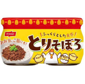 SET 2 LỌ RUỐC THỊT GÀ SỐT NGỌT TORISOBORO NISSUI NHẬT BẢN (52GR X 2)