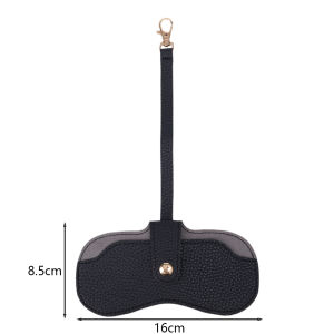 Retro Embossed Glasses Bag Portable Hanging Sunglasses Reading Glasses Clip Storage Bag Portable Travel Eyewear Holder
