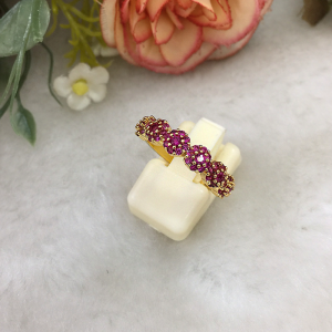 แหวนทองฝังพลอยทับทิม แหวนทอง ทองไมครอน ทองชุบ ทองปลอม ใส่ออกงานได้ ใส่ได้ทุกโอกาส รูปถ่ายจากสินค้าจริง