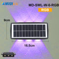 Đèn Hắt Tường Năng Lượng Mặt Trời MODI SOLAR, Đèn Led Gắn Tường Năng Lượng Mặt Trời  Chống Nước IP65 Ngoài Trời. 