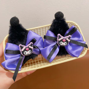 อะนิเมะ Sanrio แถบคาดศีรษะ Kuromi กิ๊บติดผมน่ารัก Lolita Plushie อุปกรณ์เสริมผมฮาโลวีน Series ของเล่นเด็กตุ๊กตาสาวของขวัญ
