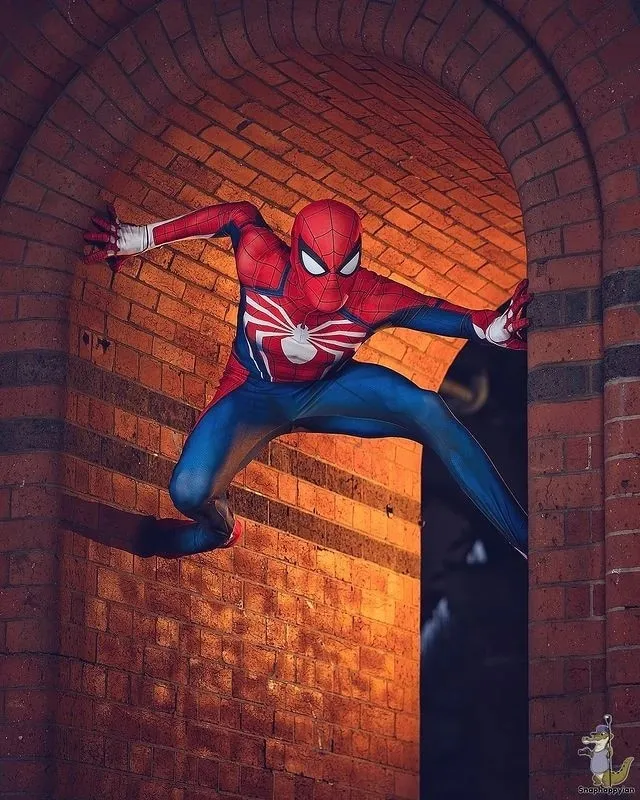 PS4 Game Spiderman Cosplay Costume Adults Kids Spider Superhero Zentai Suit  Halloween Bodysuit Man Boys