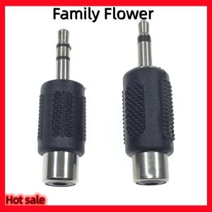 Family Flower Flash Sale 1ชิ้นโมโนช่องเสียบ3.5เป็น AV อะแดปเตอร์หัวออดิโอ3.5มม. ตัวผู้ไปยังหัวแปลงแจ็ค RCA ตัวเมีย