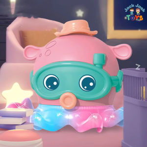 Jackjacktoys Mainan Edukasi Anak Balita Gurita Berjalan Meniup Bola Terbang Edukatif Suara dan Lampu