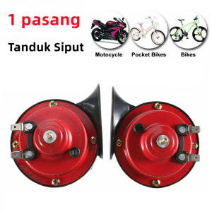 ZCAUTO 12V 2 pcs Klakson Keong Tahan Air untuk Kendaraan Listrik Sepeda Motor Mobil