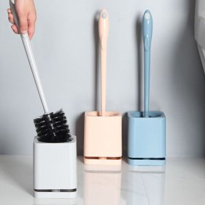 WENTIVV Quick Drying Toilet Brush Long Handle with Holder Closestool Brush Multi-function Wall Mount Toilet Bowl Cleaner Brush Household