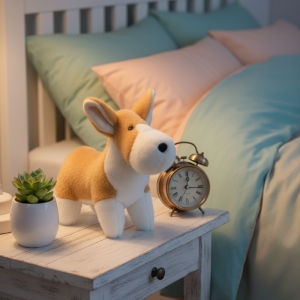JOJO CASTLE Lovely 20/30cm Cute Soft Charming Plushie Toys Fox Terrier Golden Retriever and Corgi Pups Soft Horse Pony Doll Birthday Gift For Girl Boy