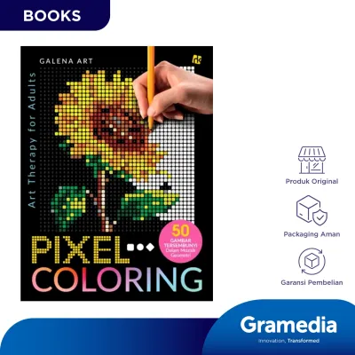 Pixel Coloring : Art Therapy for Adults (Galena Art)
