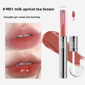 【SEA Best Seller】Tor.Tow Dual-Ended Lip Tint (2.2g+2.2g) | Matte Lock + Clear Gloss | Lip Nourishing & Color Lock | Sweatproof Transfer-Proof Smudge-Proof | High Pigment Glass Lips | Tropical Lip Gloss for Southeast Asia