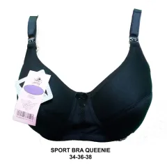 Queenie Sport Bra Ukuran Besar (40-42) Busa tanpa kawat kait 2