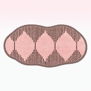 MISSUP Girly Heart Makeup Desk Mat Pink 80CM Stain-resistant Desktop Decor Pad Stylish Absorbent Office Desk Mat Vanity or Workspace