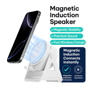 360° Rotation adjustment Support Adjustable Mobile Phone Holder with Powerful Sound Bluetooth Speaker