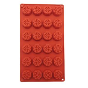 Khuôn hoa bát giác silicone sô-cô-la chống dính DIY kẹo thạch pudding đá thủ công xà phòng nến bánh cake dụng cụ làm bánh 2026
