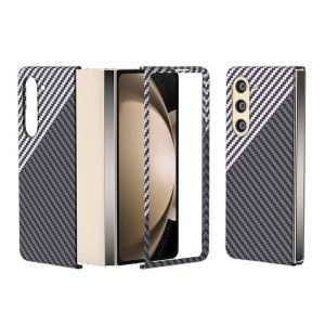 Carbon Fiber Pattern Case For Samsung Galaxy Z Fold 6 Fold5 Fold4 ZFold 6 5 ZFold5 Ultra Thin Matte PC Plastic Hard Phone Cover